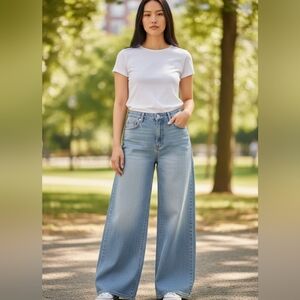 NWT Lane Bryant Women’s Jeans Size 16 Light Wash Straight Leg Denim Pants